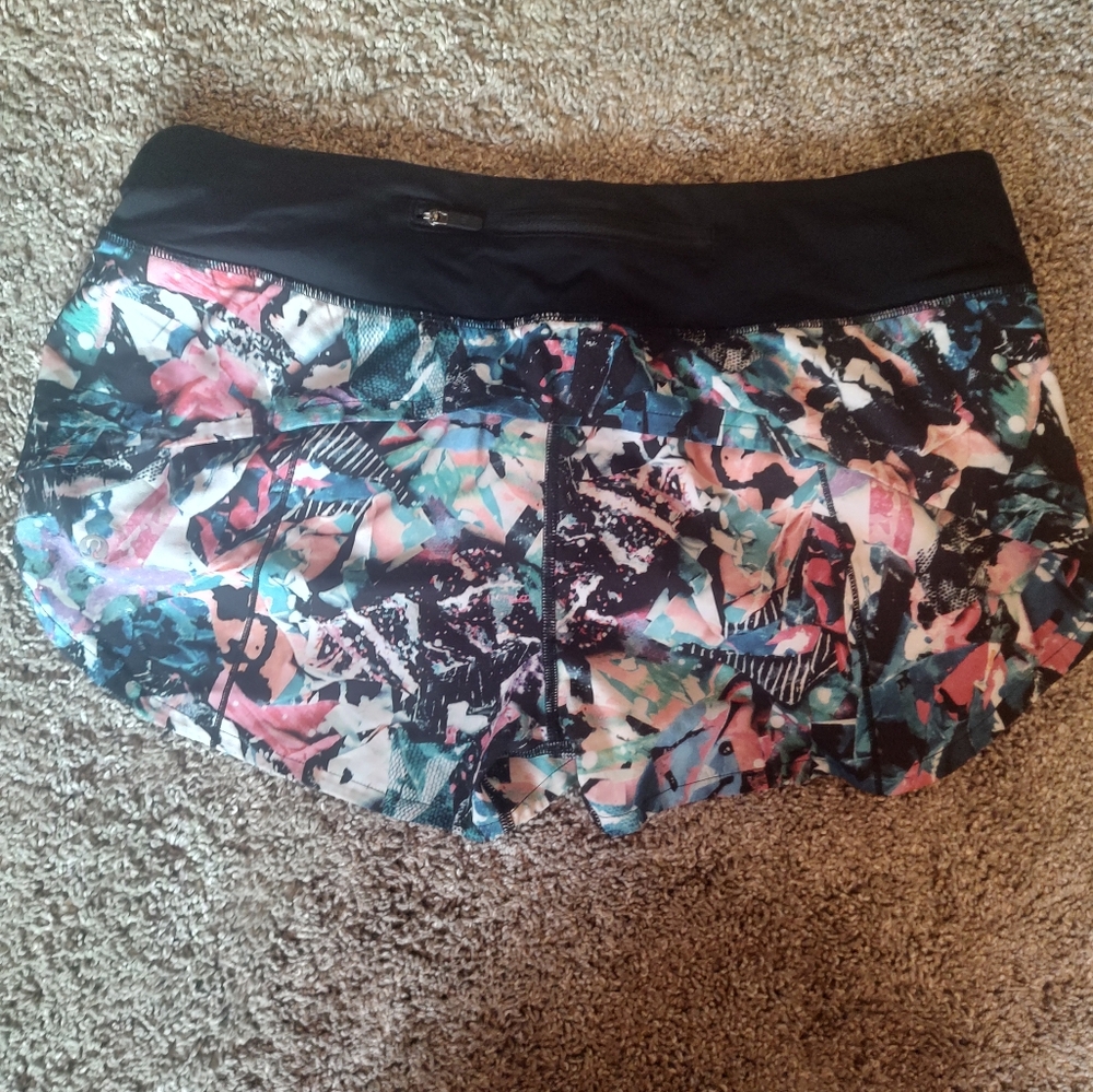 Colorful Tropical Print Speed Shorts 2.5 Inseam